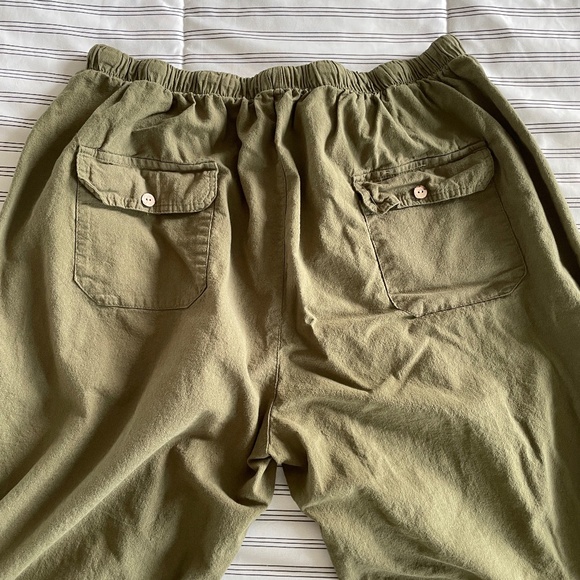 Men'S Lightweight Linen Drawstring Pants size M - Picture 5 of 8